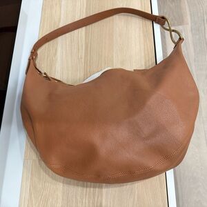 M. Gemi Caramel Leather Hobo Bag